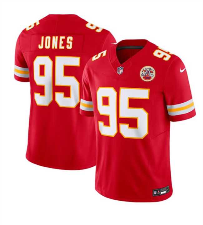 Men & Women & Youth Kansas City Chiefs #95 Chris Jones Red 2024 F.U.S.E Vapor Untouchable Limited Stitched Football Jersey